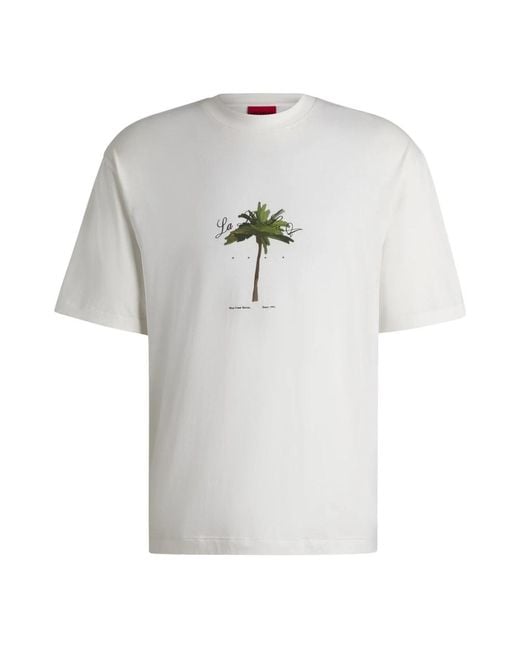 T-Shirts di HUGO in Gray da Uomo