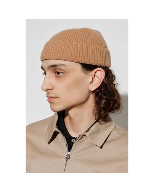 AMI Merino Wollmütze in Brown für Herren