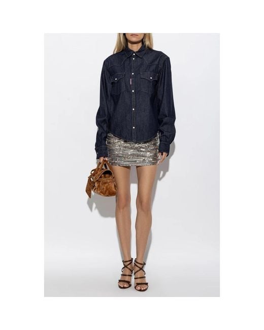 DSquared² Blue Denimhemd