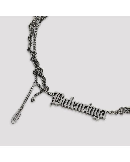 Balenciaga Metallic Necklaces for men