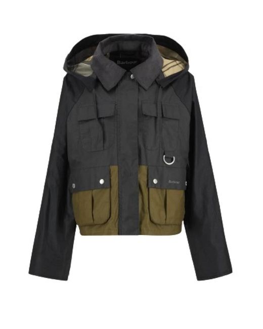 Barbour Jassen ,Veelkleurig ,Katoen Liza Waxed Jacket in het Black