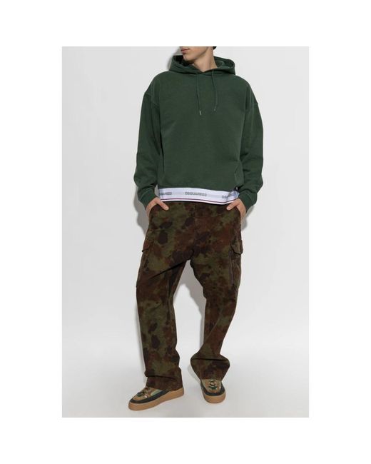 DSquared² The Hoodie in het Green voor heren
