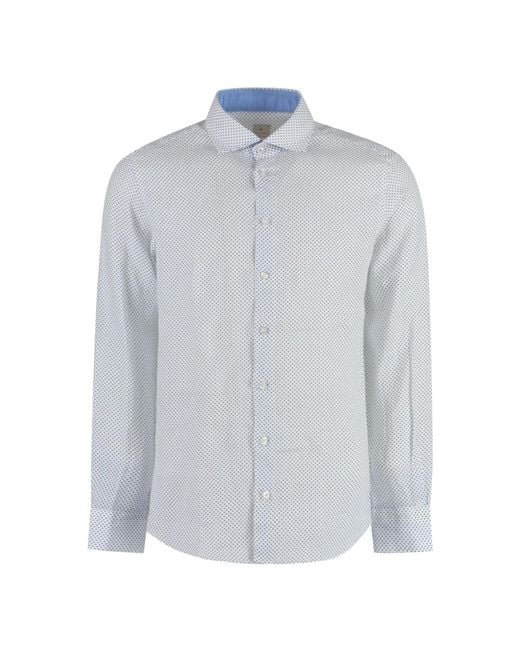 BASTONCINO Blue Casual Shirts for men