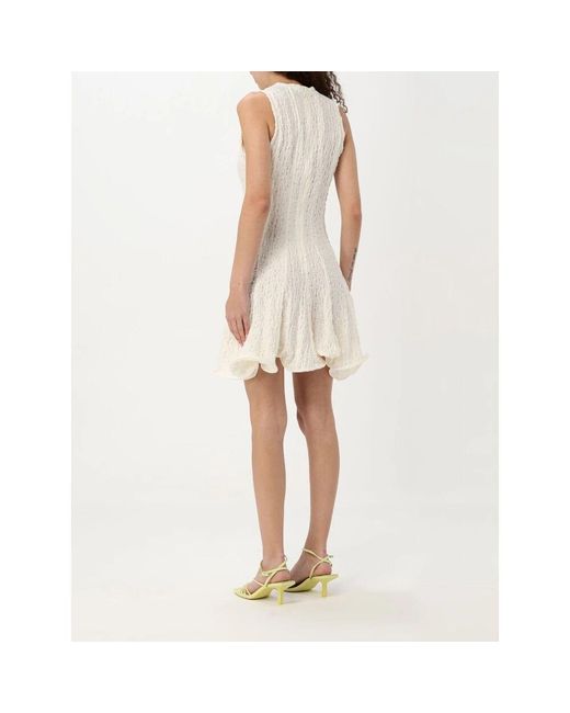 MSGM Natural Short Dresses