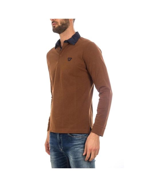 Armani Jeans Brown Polo Shirts for men