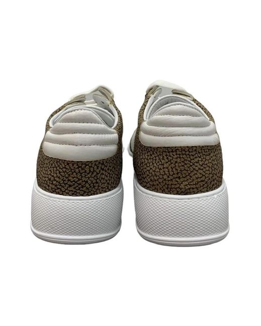 Borbonese Gray Low Top Sneakers