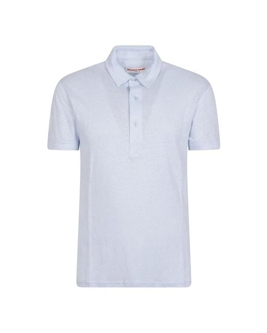 Orlebar Brown Blue Polo Shirts for men