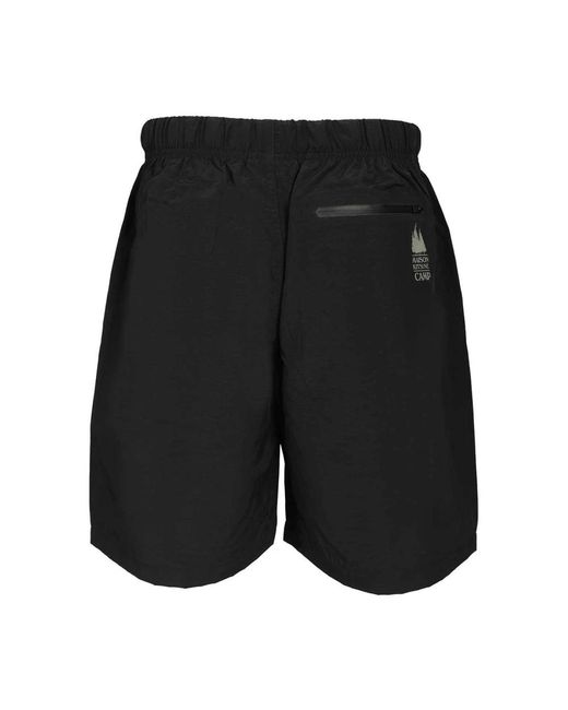 Maison Kitsuné Belted Technical Shorts in het Black voor heren