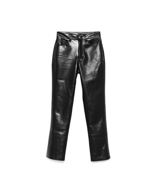 Slim-Fit Trousers di Anine Bing in Black