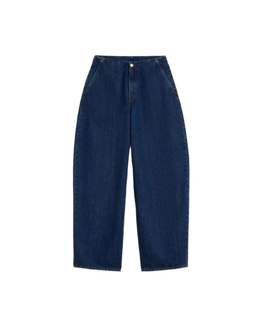 Jil Sander Blue Loose Fit Jeans