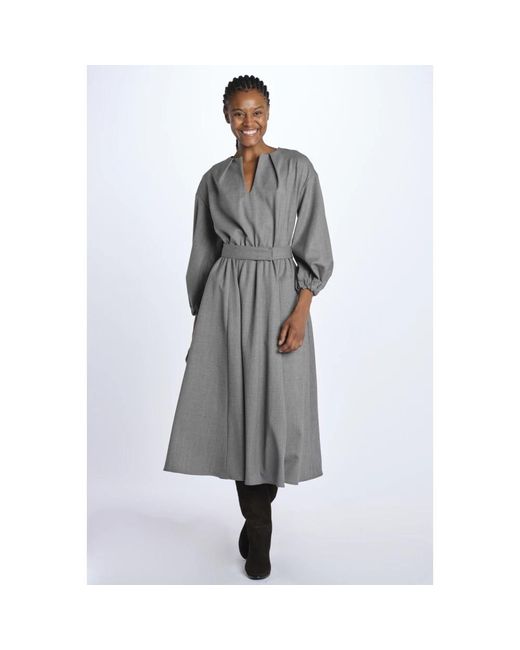 Crida Milano Gray Midi Dresses