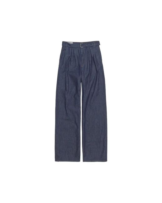 Dries Van Noten Blue Wide Trousers for men