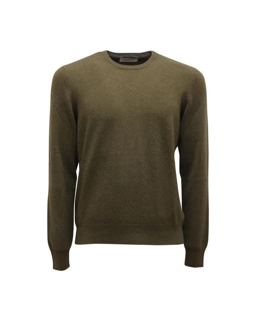 Gran Sasso Green Round-Neck Knitwear for men