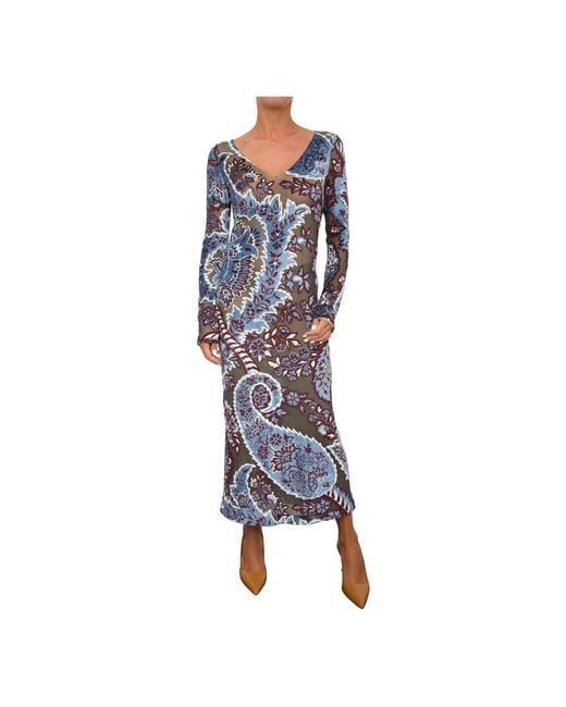 Etro Blue Midi Dresses