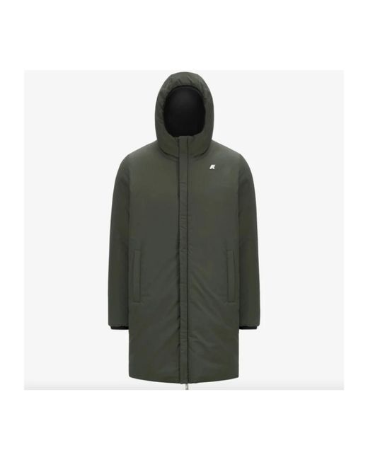 K-Way Black Parkas for men