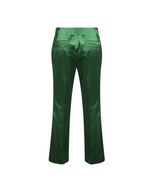 Dries Van Noten Green Wide Trousers