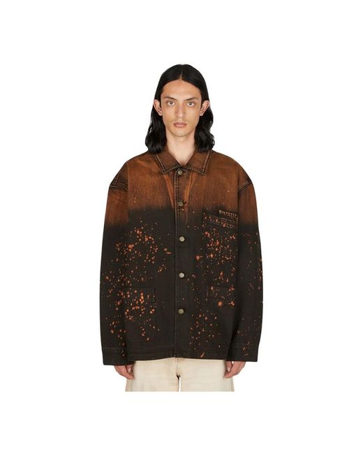 Guess Brown Denim Jackets for men