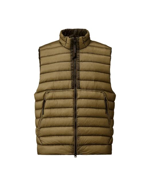 C P Company Jassen ,Groen ,Nylon Lichtgewicht Dons Shell Vest Groen in het Green voor heren