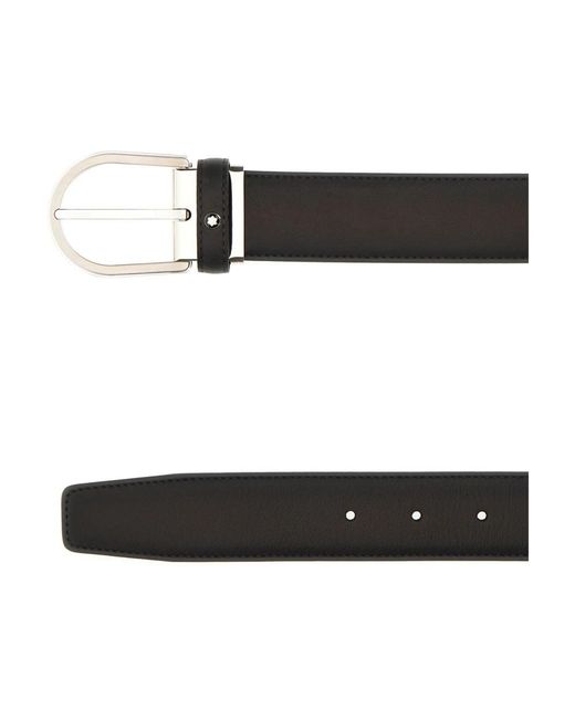 Montblanc Black Belts for men