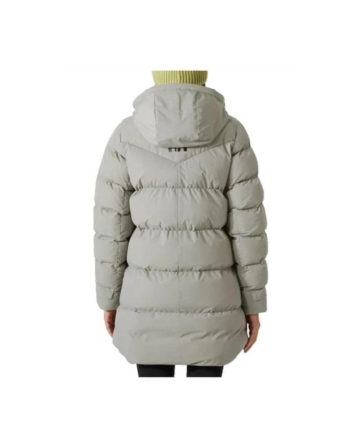 Helly Hansen Jassen ,Grijs ,Adore Puffy Parka Met Reflecterende Elementen in het Gray