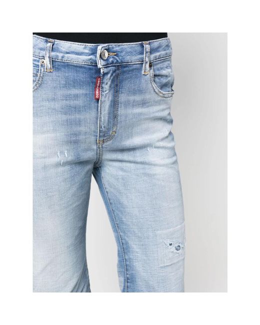 Jeans > cropped jeans DSquared² en coloris Blue