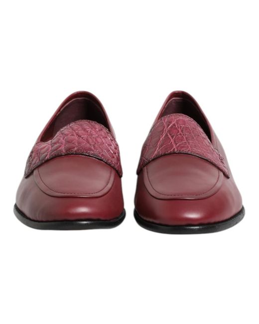 Dolce & Gabbana Red Loafers for men