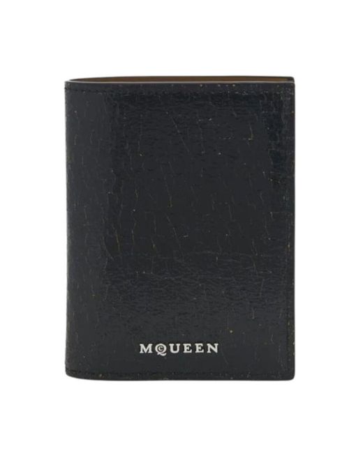 Alexander McQueen Herren Geldbörsen, Geldbörse Herren, Stilvoll in Black für Herren