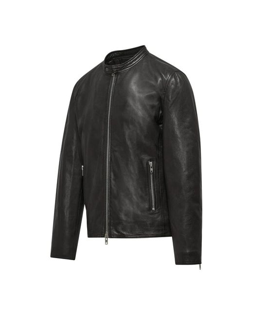 Leather Jackets di Bomboogie in Black da Uomo