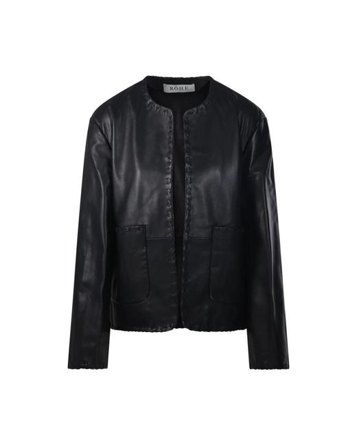 Rohe Leather Jassen in het Black