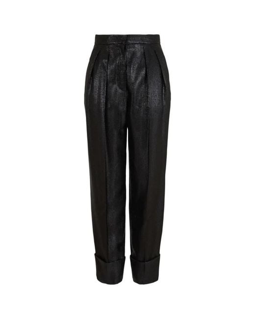 Giorgio Armani Black Cropped Trousers