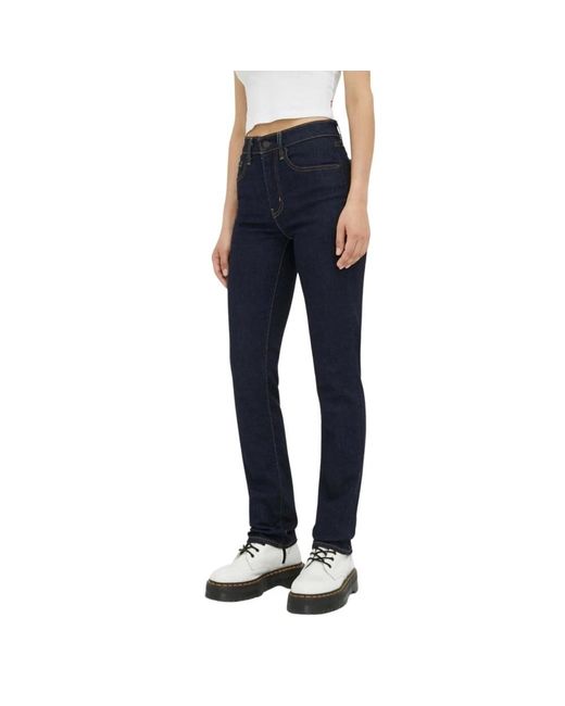 Levi's Slim Rechte Jeans in het Blue