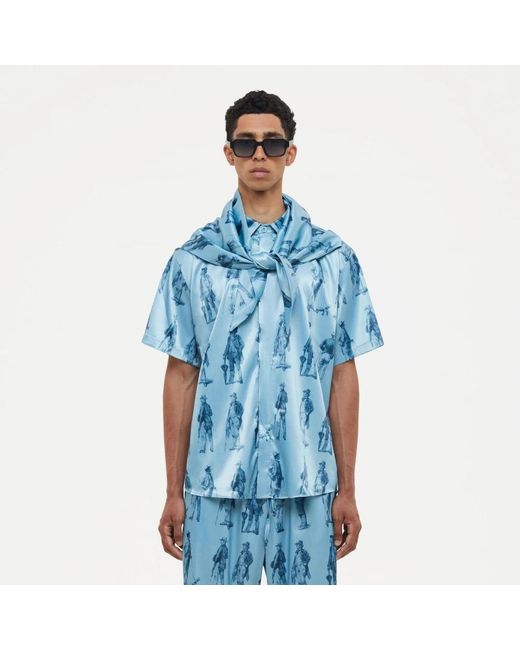 Short Sleeve Shirts flâneur pour homme en coloris Blue