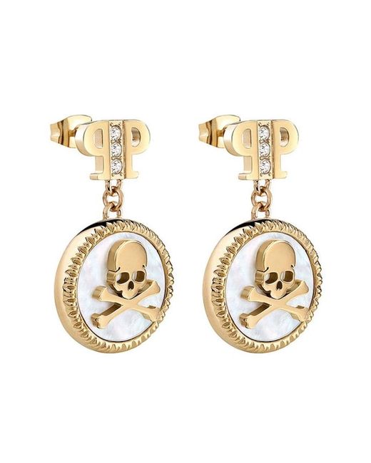 Earrings Philipp Plein de color Metallic