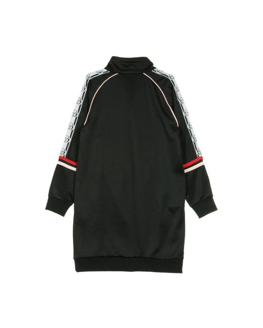 Sergio Tacchini Kleedjes ,Zwart ,Daisy Track Jurk Zwart/Roze Room in het Black
