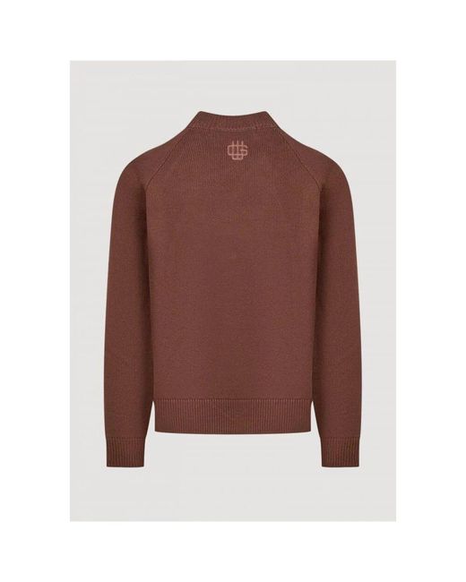 GARMENT WORKSHOP Brauner gestrickter crewneck-pullover in Brown für Herren