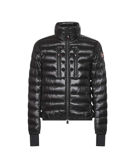 Moncler Jassen ,Zwart ,Zwarte Grenoble Jassen Met Hoge Kraag in het Black voor heren