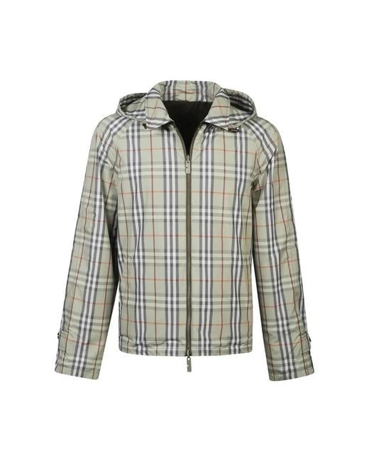 Burberry Gray Light Jackets for men