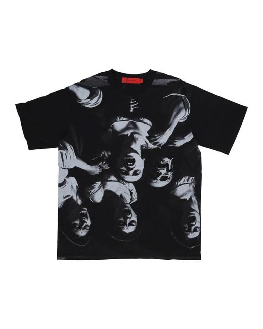 Acupuncture Tops ,Zwart ,Katoen Deaf Tee in het Black voor heren