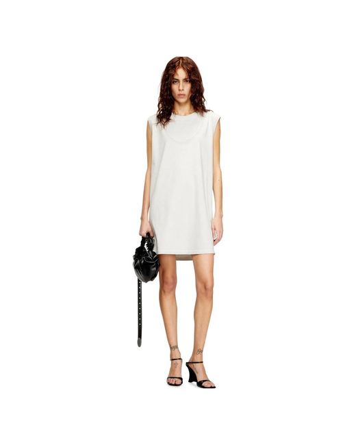 DIESEL White Sleeveless Tops for men