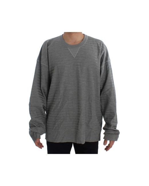 Dolce & Gabbana Gray Sweatshirts for men