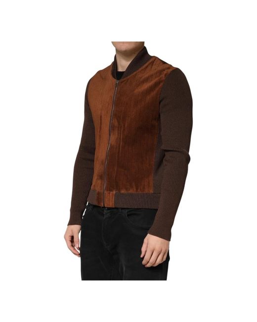 Dolce & Gabbana Brown Light Jackets for men