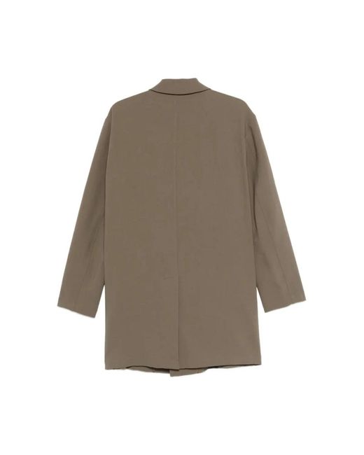 Montecore Brown Single-Breasted Coats for men
