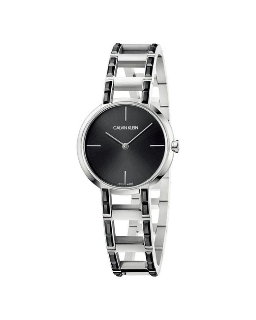 Calvin Klein Quartz Uhr Mit Einzigartigem Design in Metallic für Herren