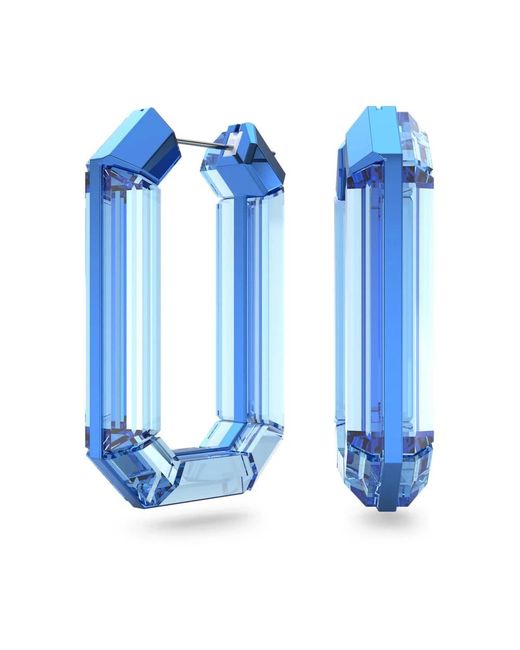 Swarovski Blue Lucent statement ohrringe, hellblau