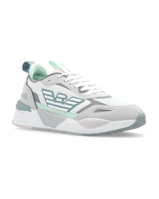 EA7 Sneakers mit logo in Blue für Herren