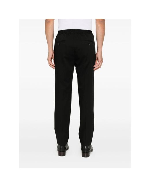 Incotex Black Slim-Fit Trousers for men