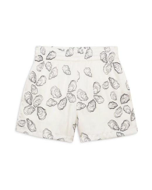 Anine Bing White Short Shorts