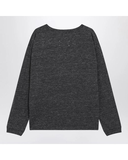 Maison Margiela Black Long Sleeve T-Shirts