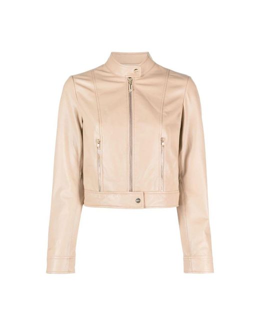 Liu Jo Natural Bikerjacke mit darin-kragen