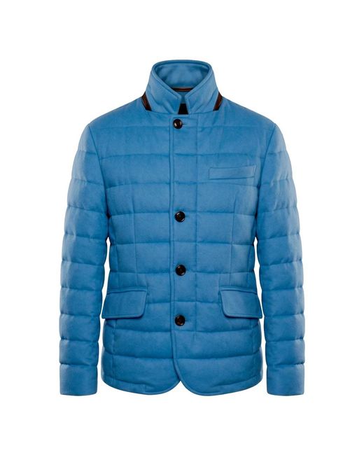 Moorer Blue Down Jackets for men